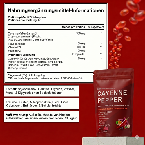 Mer Softgel al pepe di Cayenna